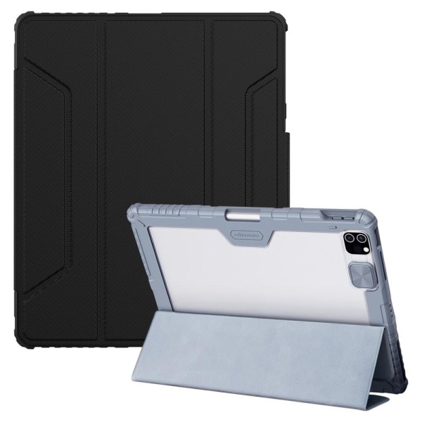 iPad Pro 12.9 (2020/2021) - NILLKIN CamShield Shockproof Tri-Fold Fodral - Svart Svart