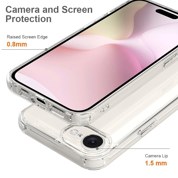 iPhone 16e Skal TPU / Akryl Transparent