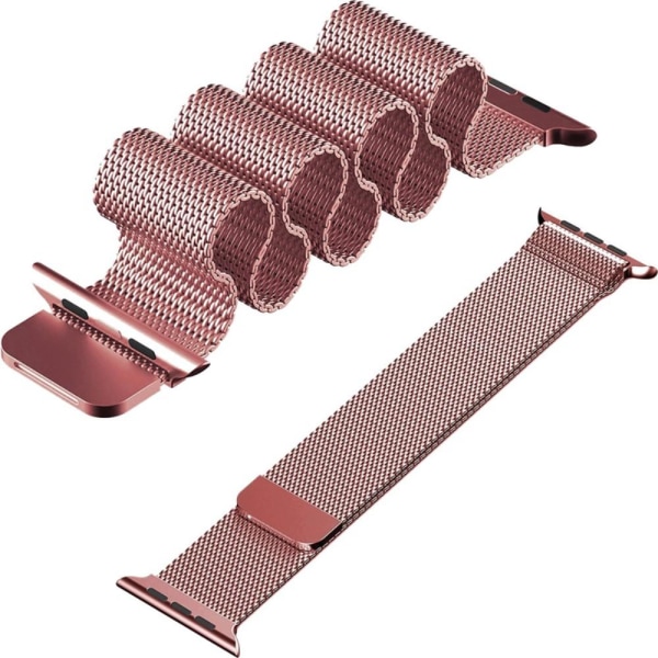 Milanese Loop Metall Armband Apple Watch 42/44/45 mm - Rosa Pink Rosa