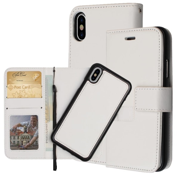 iPhone XR - Fodral / Magnet Skal 2 in 1 - Vit White Vit