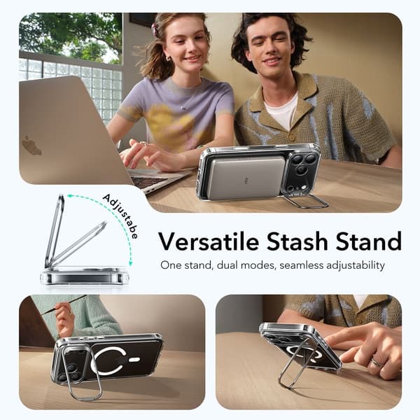 ESR iPhone 17 Pro Max Skal MagSafe Classic Kickstand Transparent