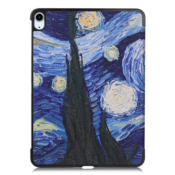iPad Air 2025-2020 Fodral Tri-Fold Brush Painting