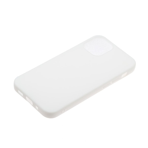 iPhone 12 / 12 Pro - Matt TPU Skal - Vit White Vit