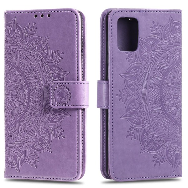 Samsung Galaxy A51 - Mandala Plånboksfodral - Lila Purple Lila