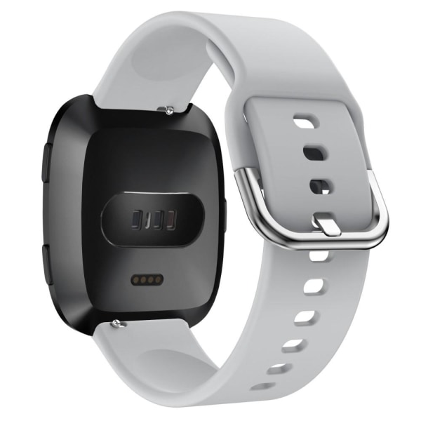 Silikon Armband Fitbit Versa/Versa 2 - Grå Grey Grå