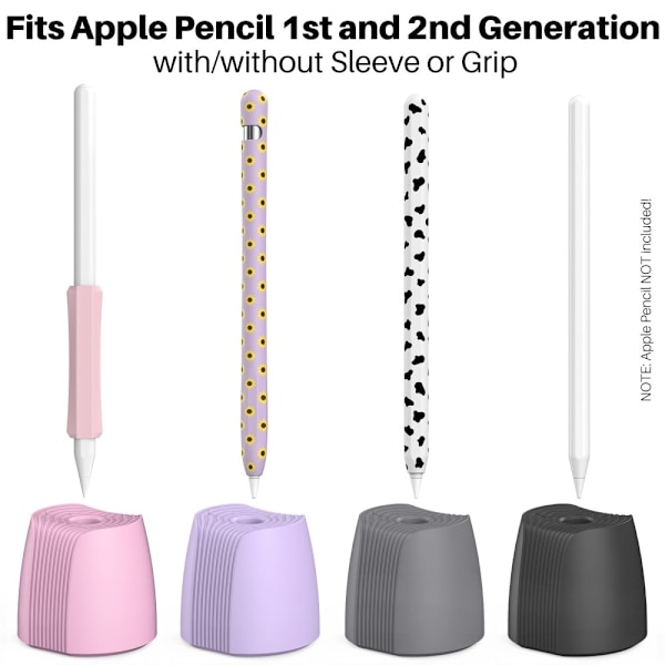 AHASTYLE Apple Pencil 1/2/Pro Stativ Förvaringshållare Grå