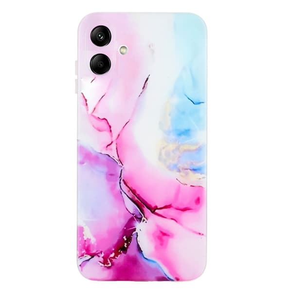 Samsung Galaxy A07 Skal TPU Marmor Rosa / Blå