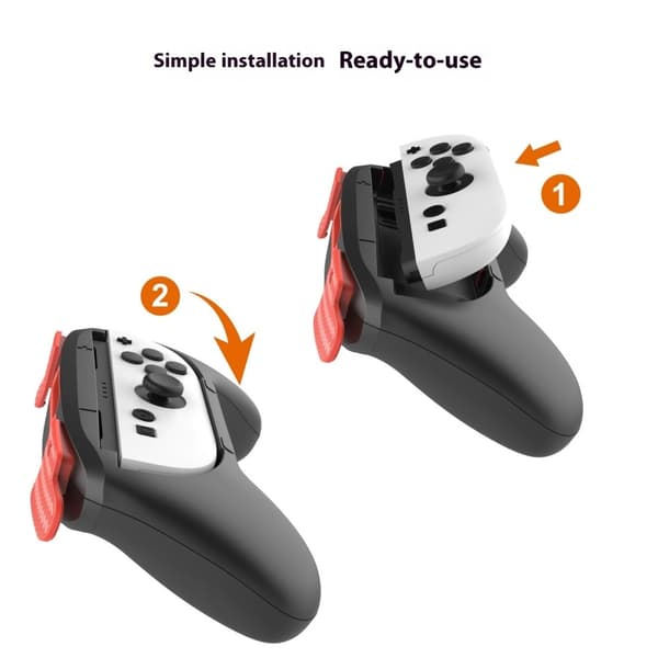 PGTECH 2 st Nintendo Switch 2 Joy-Con Grip Svart