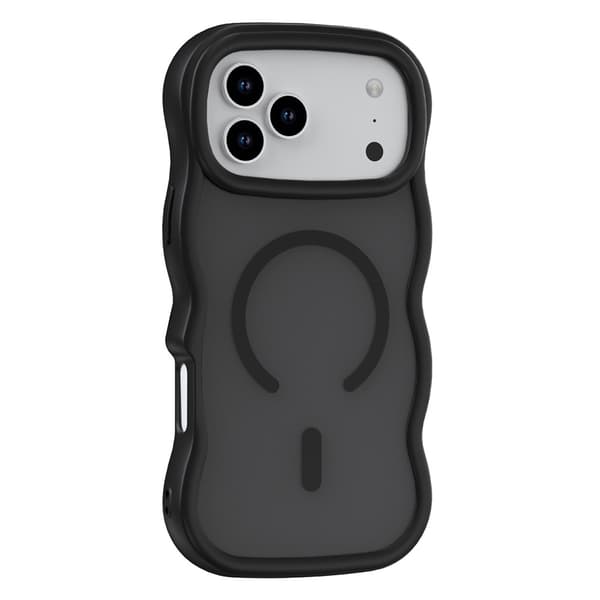 iPhone 18 Pro Max/17 Pro Max Skal MagSafe Wavy Matt Svart