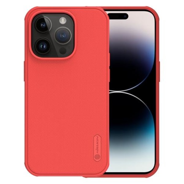 NILLKIN iPhone 14 Pro Skal Frosted Shield Röd