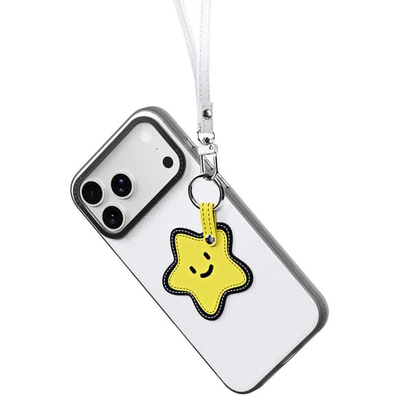 DUX DUCIS iPhone 18 Pro Max 17 Pro Max Skal PU-Läder Stjärna Vit