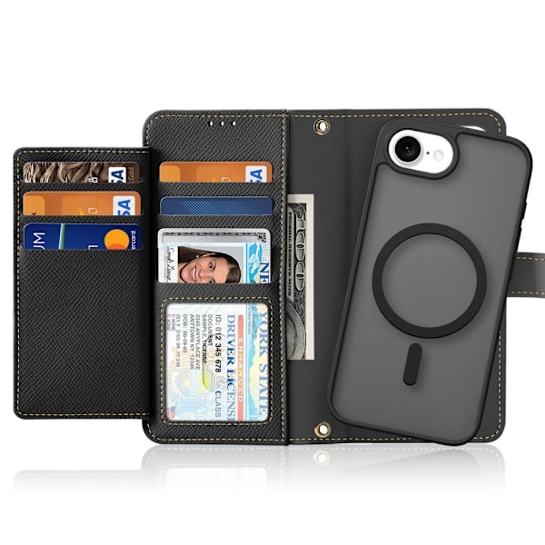 DUX DUCIS iPhone 16e 2in1 Magnet Fodral Lawa Series Svart