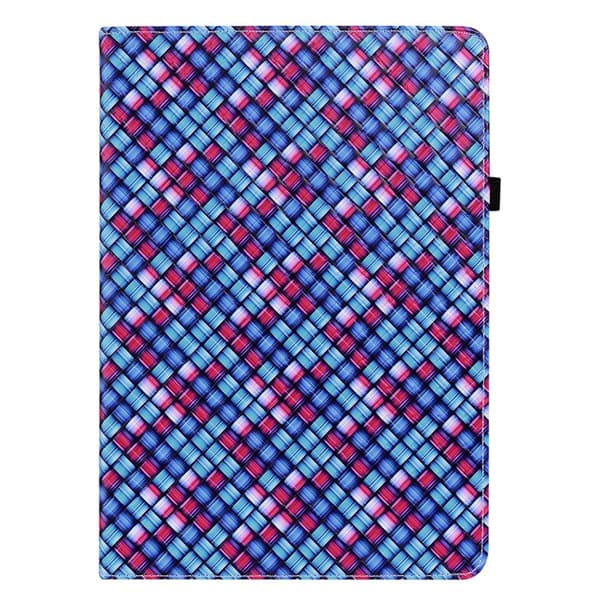 Samsung Galaxy Tab A7 Lite (2021) Fodral Vävd Textur Blå/Rosa
