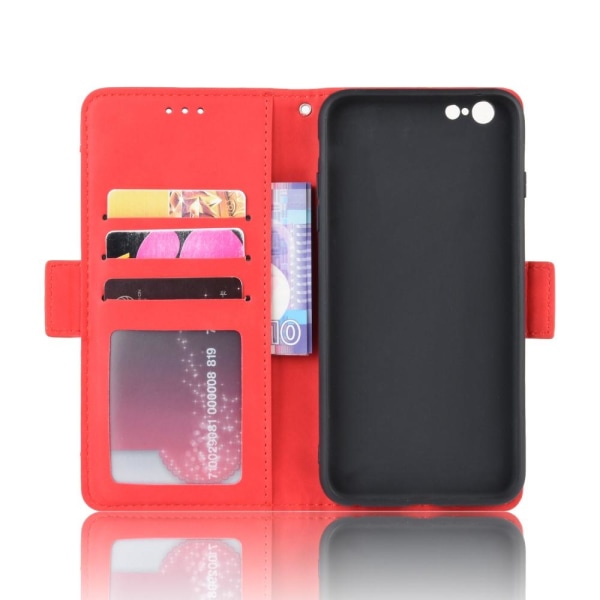 iPhone 6/6S Plus - Fodral Med Avtagbart Kortfodral - Röd Red Röd