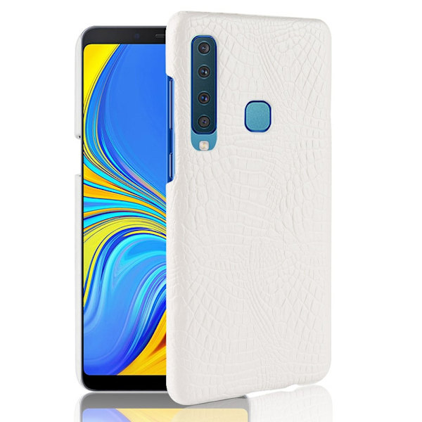 Samsung Galaxy A9 (2018) - Krokodil Mönster Skal - Vit White Vit