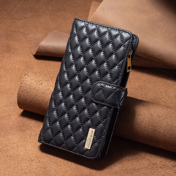 BINFEN iPhone 15 Plus Fodral Diamond Multifunktionell Svart