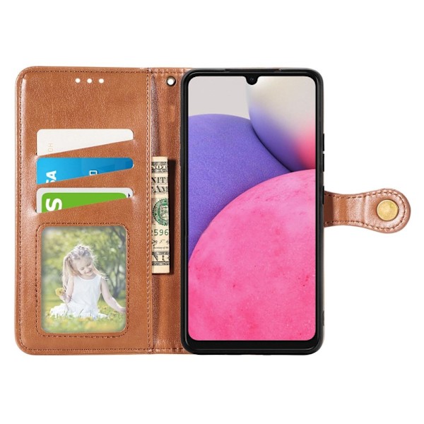 Samsung Galaxy A23 5G Fodral PU Läder Brun