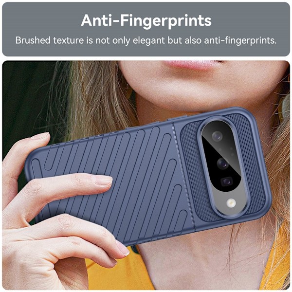 Google Pixel 10 / 10 Pro Skal Twill Textur Blå