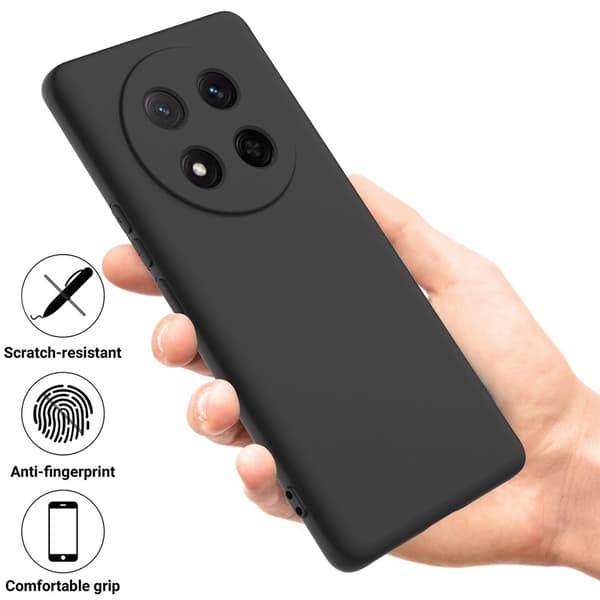 Honor Magic7 Lite Skal Liquid Silikon Svart