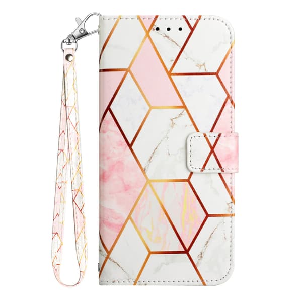 Samsung Galaxy S26 Fodral Marmor Rosa / Vit