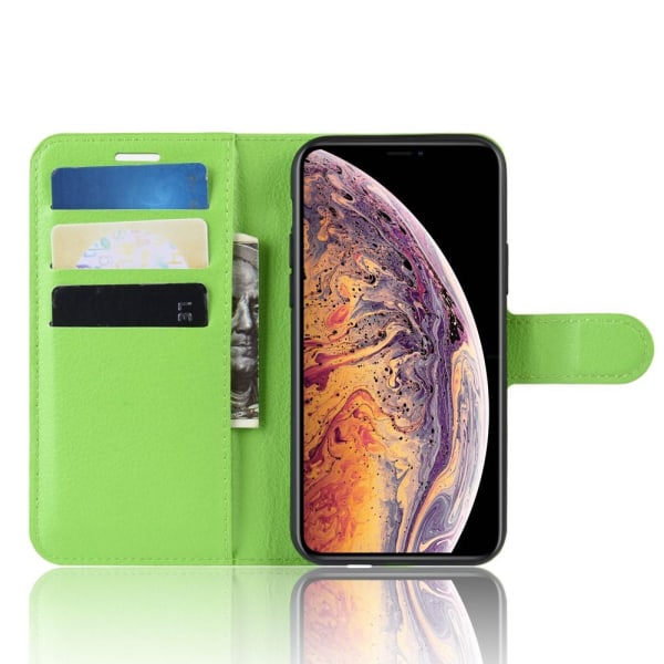 iPhone 11 Pro Max - Litchi Plånboksfodral - Grön Green Grön