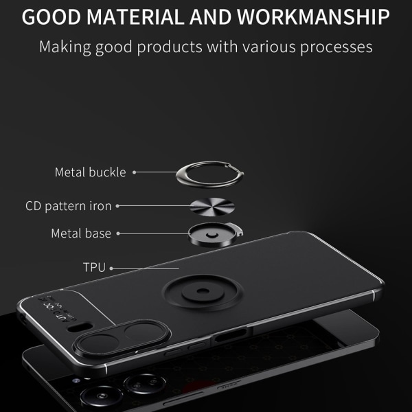 Xiaomi Redmi 13C 4G Skal Ring Svart/Blå
