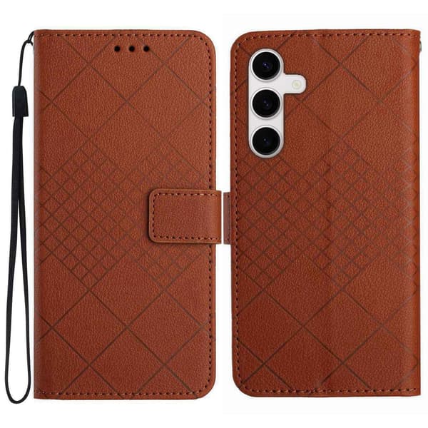 Samsung Galaxy S25 FE Fodral Läder Brun