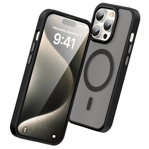 ColorPop iPhone 15 Pro Max Skal CH MagSafe Matt Svart