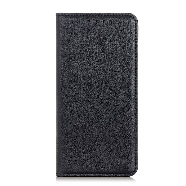 iPhone 12 Pro Max - Split Läder Flip Fodral - Svart Black Svart