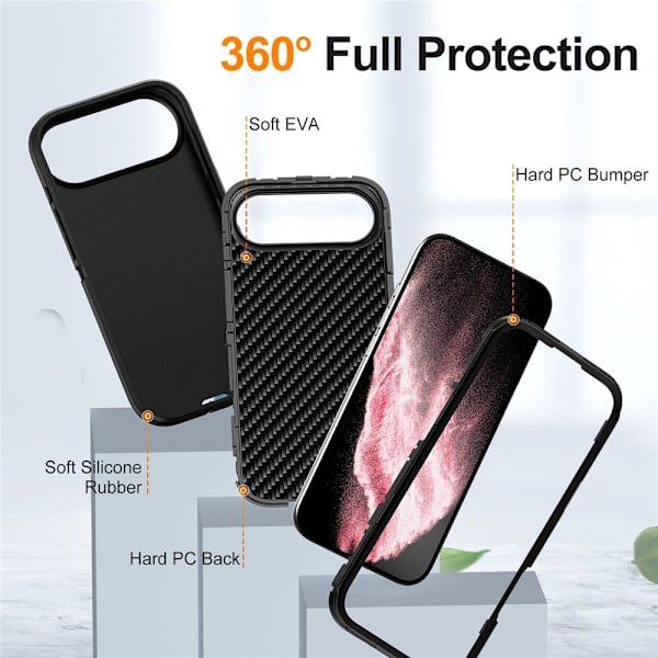 iPhone Air Skal Extreme Shockproof Svart