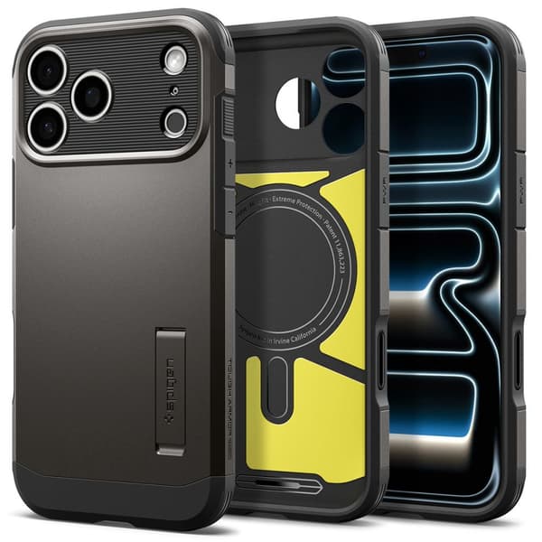 Spigen iPhone 18 Pro / 17 Pro Skal MagSafe Tough Gunmetal