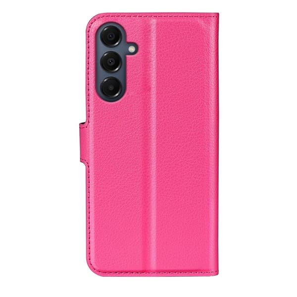 Samsung Galaxy A17 Fodral Litchi Läder Rosa
