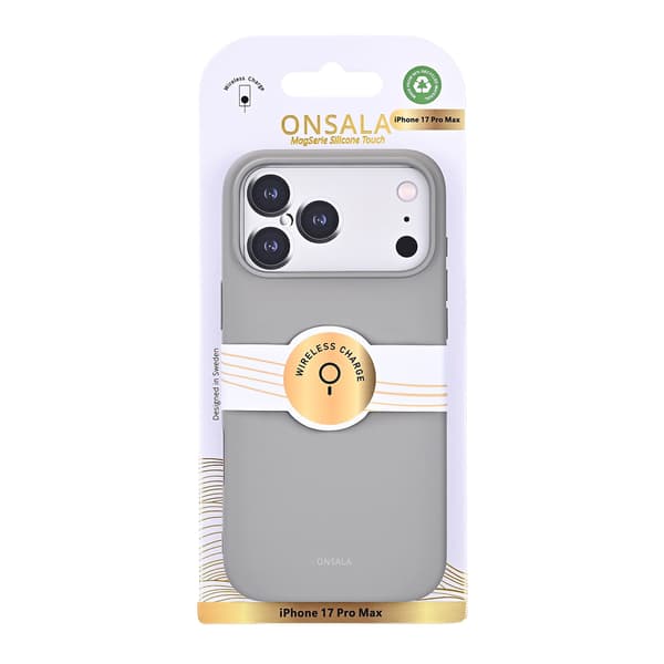 Onsala iPhone 17 Pro Max Mobilskal Med Silikonkänsla Concrete