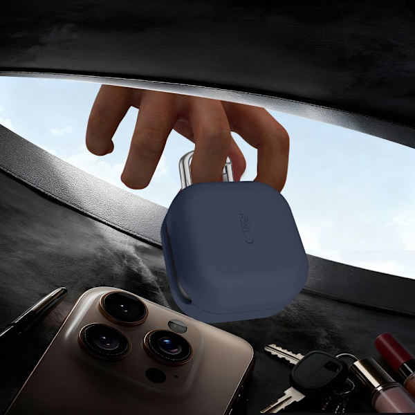 Tech-Protect Galaxy Buds 4 / 4 Pro Skal Silikon Hook Navy Blue