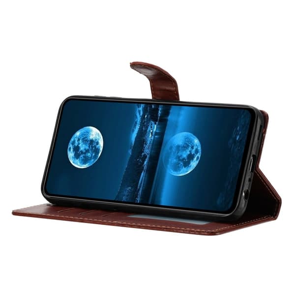 Samsung Galaxy S25 Edge Fodral Läder Brun