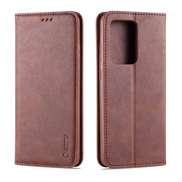 Samsung Galaxy S20 Plus - AZNS Plånboksfodral - Mörk Brun DarkBrown Mörk Brun