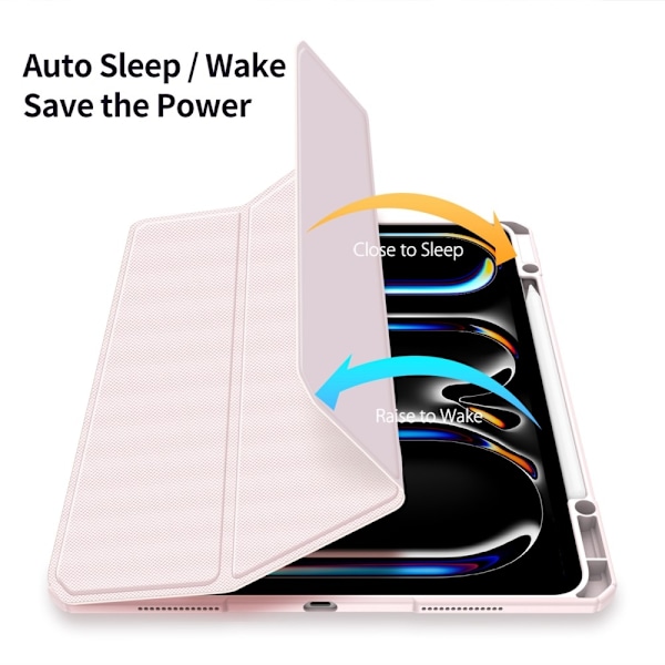 DUX DUCIS iPad Pro 13 2024 Fodral TOBY Ljus Rosa