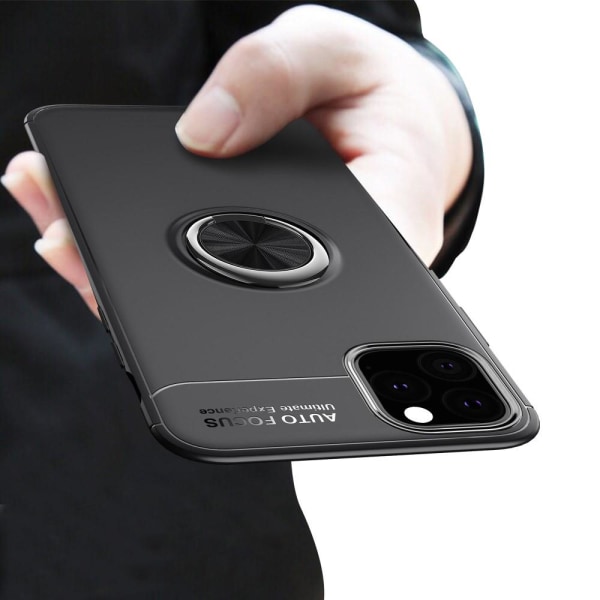 iPhone 11 - Ring Skal - Funkar med magnethållare - Svart Black Svart