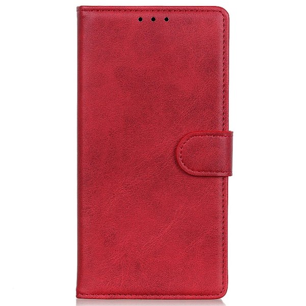 Samsung Galaxy S24 Fodral Solid Läder Röd