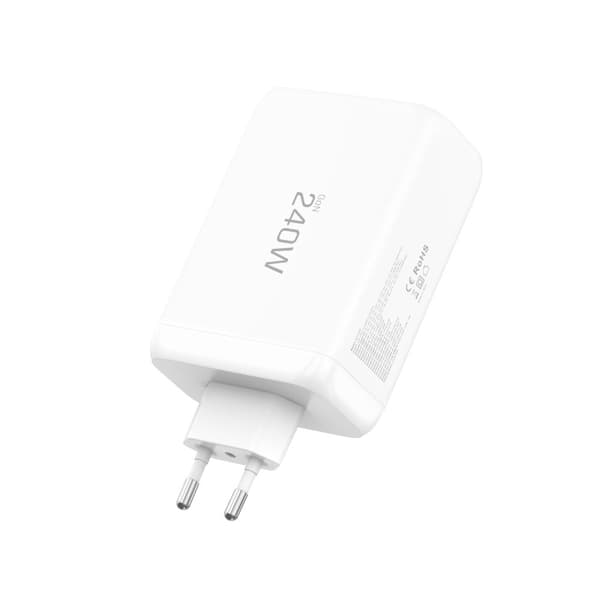 Tech-Protect 240W Väggladdare PD QC3.0 USB-C / USB-A Vit