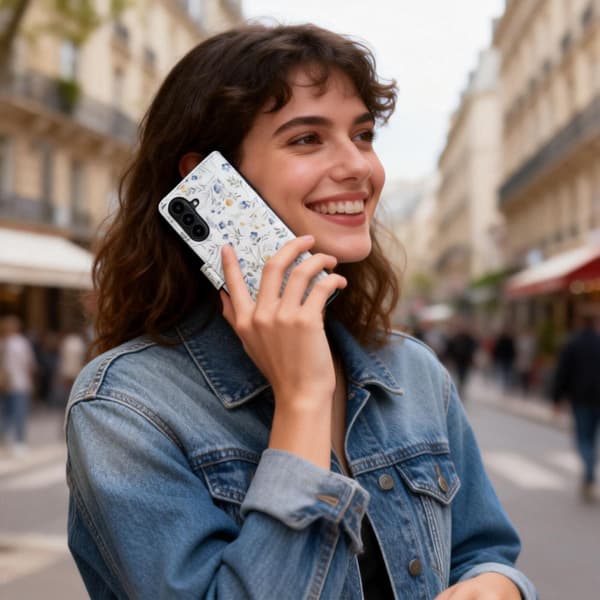 Tech-Protect Galaxy A57 5G Fodral Läder Spring Flowers