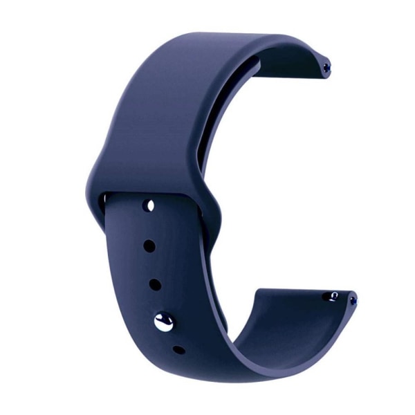 Silikon Armband För Smartwatch - Mörk Blå (22 mm) DarkBlue Mörk Blå