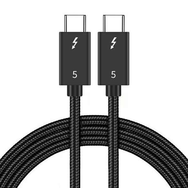 1m Thunderbolt 5 Kabel USB-C 240W 8K / 60Hz PD Svart