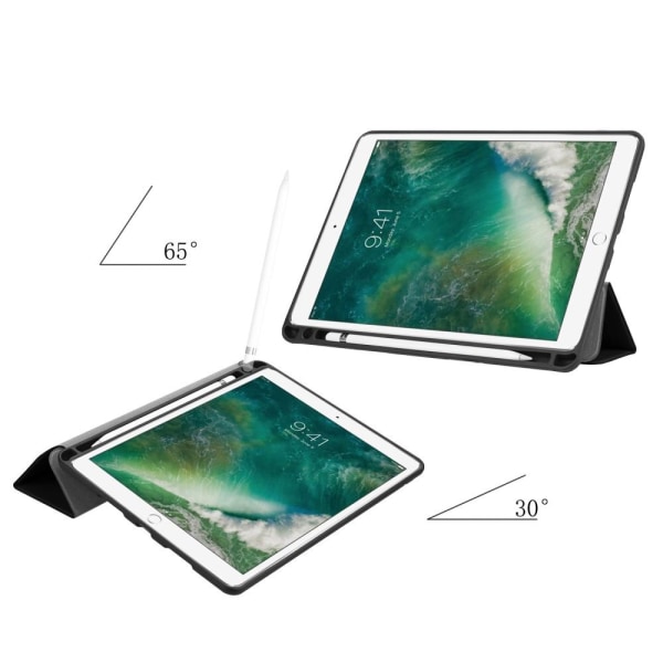 iPad Air (2019) / Pro 10.5 (2017) - Tri-Fold Fodral Med Pennhåll Svart