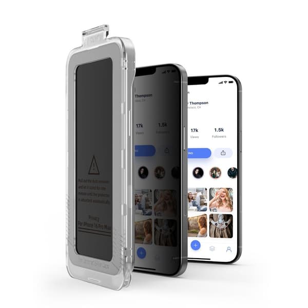 Tech-Protect iPhone 12 / 12 Pro 2-PACK Skärmskydd Quick Set Spy+ Privacy