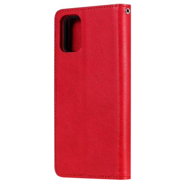 Samsung Galaxy A71 - 2in1 Magnet Skal / Plånboksfodral - Röd Red Röd