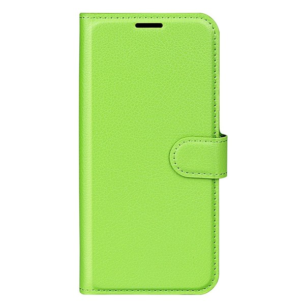 Samsung Galaxy S25 Plus Fodral Litchi Läder Grön