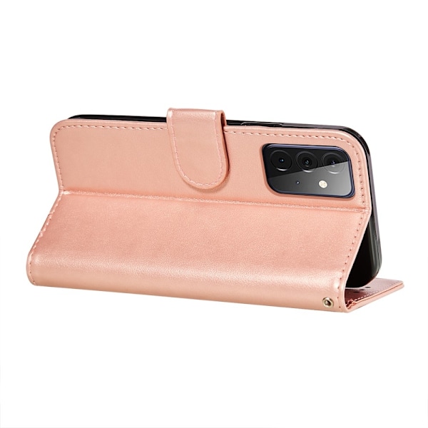 Samsung Galaxy A72 - Läder Fodral - Roséguld Roséguld Roséguld