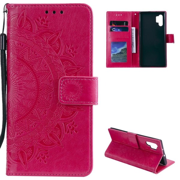 Samsung Galaxy A32 5G - Mandala Läder Fodral - Rosa Pink Rosa