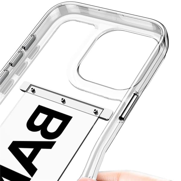 GKK iPhone 16 Pro Skal Med Strap Transparent / Silver